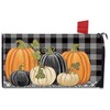 Briarwood Lane Checkered Pumpkins Autumn Large Mailbox Cover Than - 3 of 3