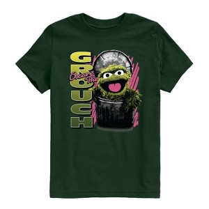 Boys' - Sesame Street - Oscar the Grouch Short Sleeve Graphic T-Shirt - 1 of 3