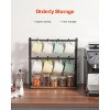 VEVOR Coffee Mug Holder for Countertop, 16 Hooks Coffee Cup Holder with Storage Base, 2 Tier Carbon Steel & Wood Mug Display Stand, Matte Black - 4 of 4