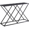 Kings Brand Furniture – Calvert Modern Console Sofa Table, Black Metal Frame & Gray Wood - Perfect for Entryways and Living Rooms - 3 of 4