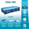 Bestway Steel ProRectangular Metal Frame Above Ground Outdoor Backyard Swimming Pool - 2 of 4