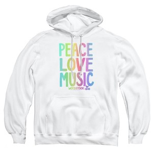 Men's Woodstock The Love, Peace, Music Pull-Over Hoodie - 1 of 4