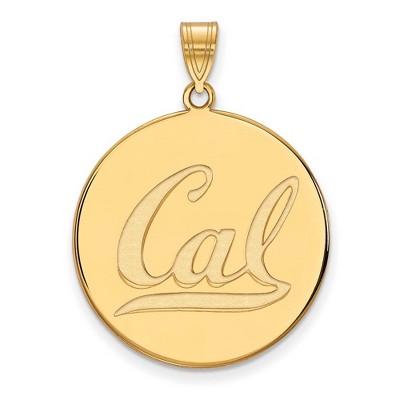 Black Bow Jewelry 10k Yellow Gold California Berkeley Golden Bears NCAA Extra Large Pendant