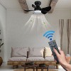 30'' Modern Ceiling Fan with ABS Blades, Black Housing, Quiet DC Motor, Flush Mount, Ideal for Bedroom or Living Room - 3 of 4