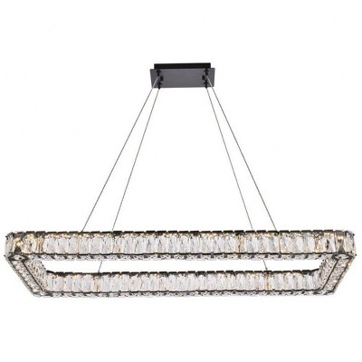 Elegant Lighting Monroe 1 - Light Pendant in  Black