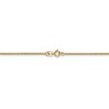Black Bow Jewelry 1mm 14k Yellow Gold Diamond Cut Solid Spiga Chain Necklace - 4 of 4