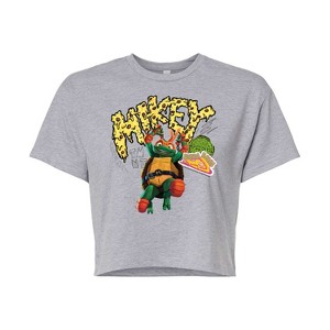Women's - Teenage Mutant Ninja Turtles - Michelangelo AKA Mikey Cropped Graphic T-Shirt - 1 of 4