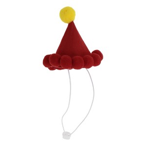 Unique Bargains Halloween Pet Headwear 4.72"x5.12" Red 1 Pc - 1 of 4