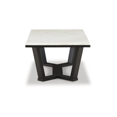 Contemporary White Marble Top Rectangular Coffee Table