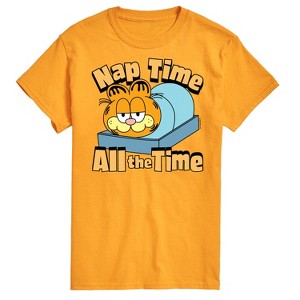 Men's - Garfield - Nap Time All The Time Short Sleeve Graphic T-Shirt - 1 of 4