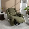 Corduroy Fabric Massage Recliner Chair for Elderly,Living Room Recliner Chair,Adjustable Back Recliner Chair with Side Pocket-Coolbibila - 3 of 4