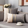 REGALWOVEN Velvet Soft Decorative Square Patchwork Throw Pillow Covers  2 Pcs - 2 of 4