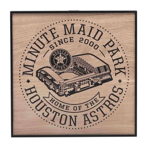 Mlb Houston Astros Baseball Tradition Wood Sign Panel : Target