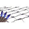Northlight Mini Net Style Incandescent Christmas Lights - 2' x 8' - Blue - Brown Wire - 2 of 3