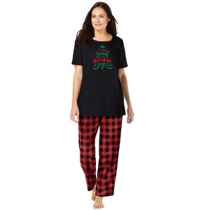 Dreams & Co. Graphic Tee PJ Set - 1 of 4