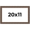 PosterPalooza | Elegant Brown Picture Frame - UV Acrylic, Backing Board, Hanging Hardware Included - 2 of 4