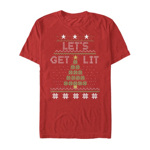 Mens light up hot sale christmas t shirt