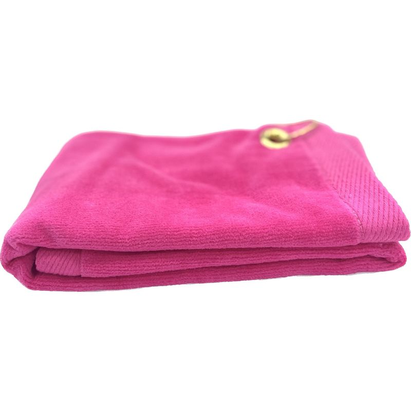 TowelSoft Premium 100% Cotton Terry Velour Golf Towel with Corner Hook & Grommet Placement 16 inch x 26 inch, 3 of 5
