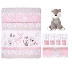 Sammy & Lou Sweet Forest Friends Baby Nursery Crib Bedding Set - 4pc - 1 of 4