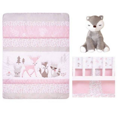 Sammy Lou Sweet Forest Friends Baby Nursery Crib Bedding Set 4pc Target