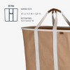 CleverMade Collapsible 2pk Laundry Caddy LUXE Mocha/Cream - 2 of 4