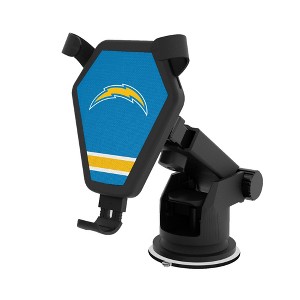 Keyscaper Los Angeles Chargers Stripe 10-Watt Wireless Car Charger - 1 of 4