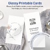 Avery Printable Rectangle Business Cards with Sure Feed Technology, 2" x 3-1/2", Glossy White Cardstock, Print-to-the-Edge, Laser/Inkjet, 400 Total - 2 of 4