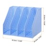 Unique Bargains Plastic Collapsible Retractable Office File Holder 4 Compartments - 2 of 4