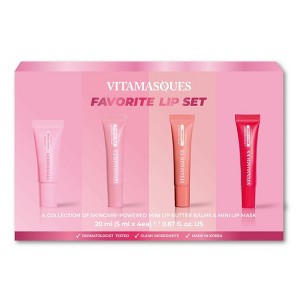 Vitamasques Stocking Stuffer Favorite Lip Gift Set - 4ct - 1 of 4