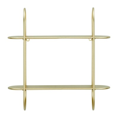 18 Glass and Brass Shelf Gold - Threshold™