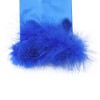 INSPIRE CHIC Women's Satin Hooked Finger Feather Fingerness Costplay Sleeves Gloves for Christmas Dance Party 1 Pair - 4 of 4