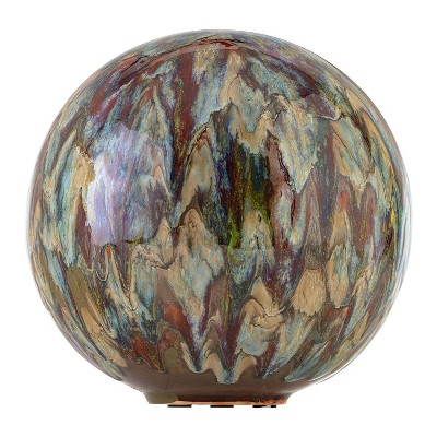 Alpine 10" Ceramic Gazing Globe Gray