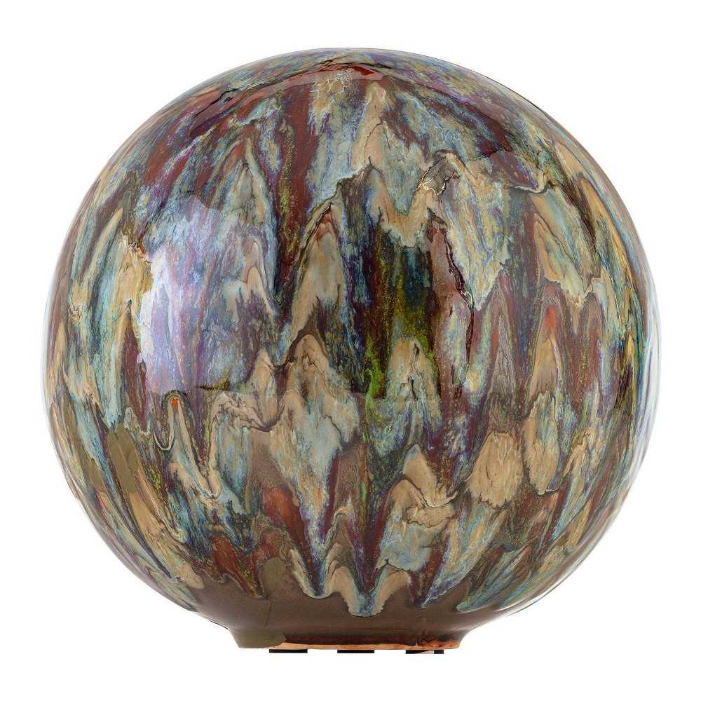 Photos - Garden & Outdoor Decoration 10" Ceramic Gazing Globe Gray - Alpine Corporation