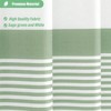 Extra Long Shower Curtain, 84 Inch Farmhouse Striped Tassel, Sage Green, 72x84, Tall Textured Cloth with Hook - 2 of 4