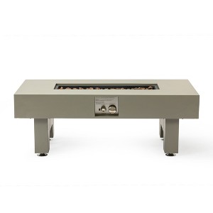Mondawe 42 Inch 50,000 BTU Propane Fire Pit Table With Button Ignition & Knob Temperature Control - 1 of 4
