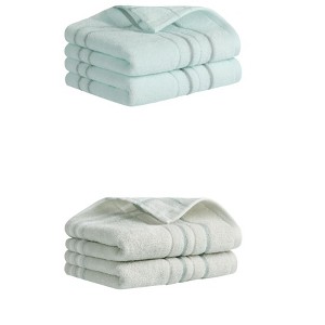 REGALWOVEN Soft Absorbent Striped Cotton Hand Towel Set Home Decor 13" x 29" - 1 of 4