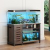 55-75 Gallon Fish Tank Stand Heavy Duty Metal Aquarium Stand with Cabinet - 2 of 4