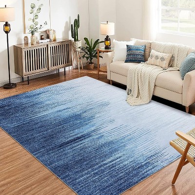 Garvee Large Modern Abstract Area Rug, Non Slip Rug- Low Pile Thin Rug Soft Non Shedding Floor Carpet,
