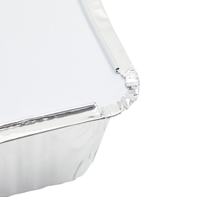 50-Pack Aluminum Disposable Loaf Pans with Lids for Baking