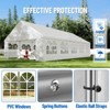 20'X40' Party Tent with Removable Sidewall Windows, Outdoor Heavy Duty Wedding Gazebo, Event Shelter Wedding Canopy Tent White & Wave Edge - 2 of 4
