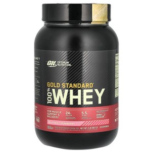 Optimum Nutrition Gold Standard® 100% Whey, Delicious Strawberry, 2 lb (907 g) - 1 of 2