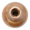Storied Home Round Decorative Paulownia Wood Pedestal Vase, Brown - 4 of 4