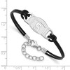 Black Bow Jewelry Sterling Silver Michigan State Spartans NCAA charm Bracelet 7 Inch - 2 of 3