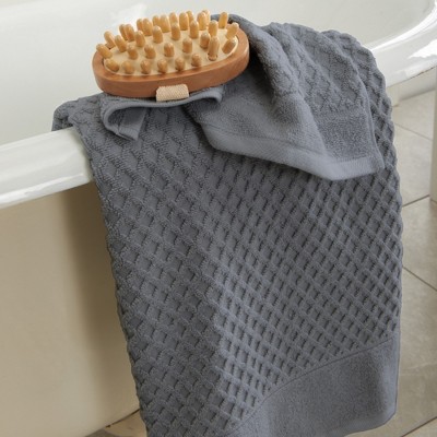 Dark Grey Cotton Quick-Dry 4-Piece Bath Towel Set