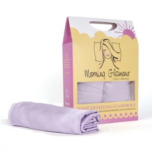 Satin Solid Pillowcase (Standard) Purple 600 Thread Count - Morning Glamour