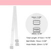 Unique Bargains ABS Non-Slip Adjustable Invisible Clear Bra Shoulder Strap with Stainless Steel Hook Transparent 2 Pair - 4 of 4