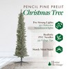 Home Heritage Stanley Pine Artificial Christmas Tree, 7' with Rotating Metal Base Stand for Indoors and Living Spaces, Silver - 4 of 4