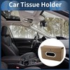 Unique Bargains Car Tissue Box Organizer Diamond Pattern PU 8.27"x4.92"x2.95" 1 Pcs - 2 of 4