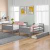 NicBex Twin Over Full Convertible Bunk Bed with Safety Guardrail and 2 Drawers,Loft Bed with Ladder and Converts to 2 Beds,Bunk Beds for Bedroom - 4 of 4