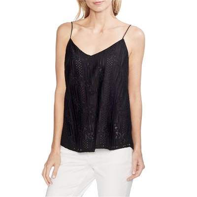 Vince Camuto Womens Lace Overlay Cami Tank Top